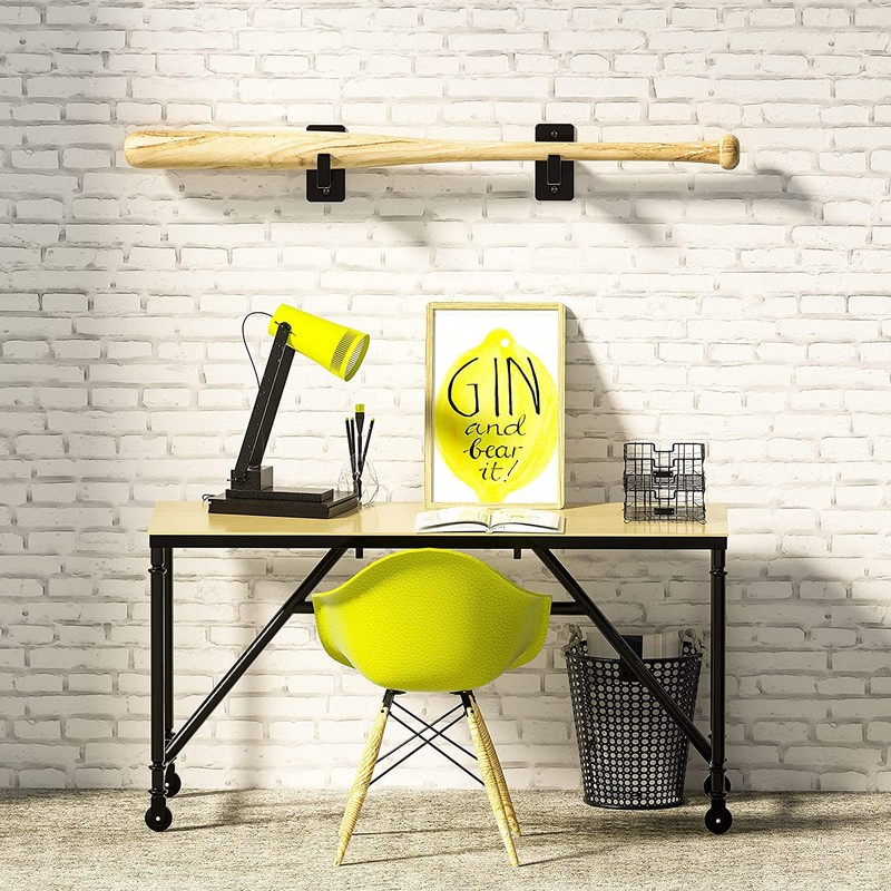Hikeen Baseball Bat Wall Mount, Baseball Bat Rack, Baseball Bat