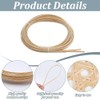 FREEBLOSS 10 Rolls Bamboo Strips for Weaving 0.12inch x 9.8ft