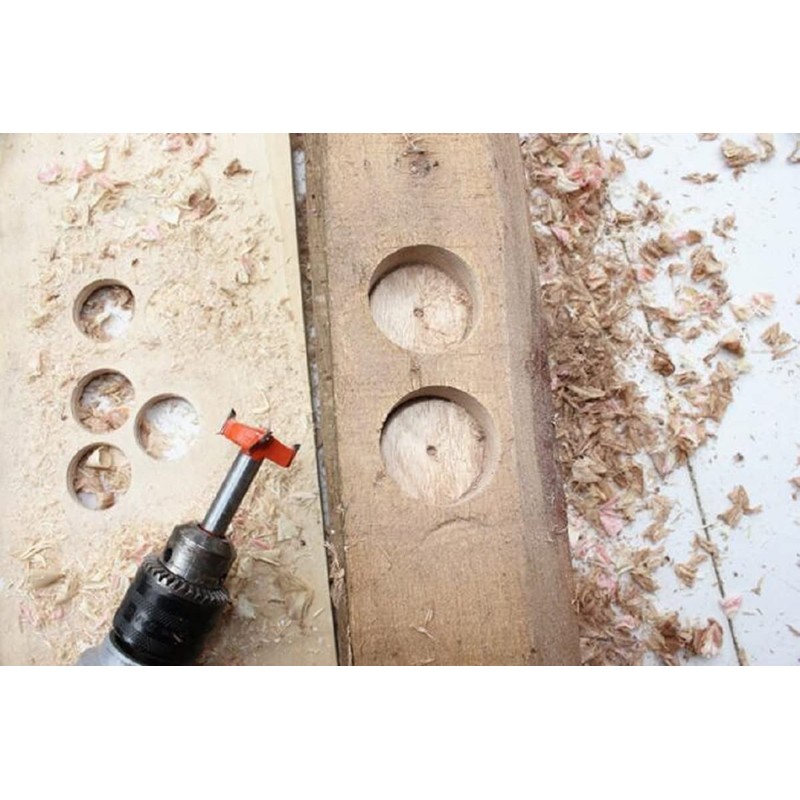 Unifizz Forstner Drill Bits Woodworking Hole Saw 14mm, Auger Drill