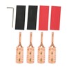 4Pcs Speaker Banana Plugs Pure Copper Male Speaker Wire Connector