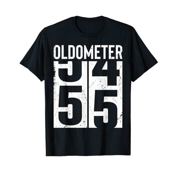 Funny 55 Years Old 55th Birthday Odometer Oldometer Men T-Shirt