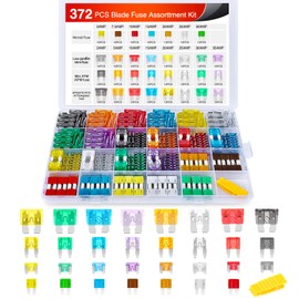 Nilight Nilight 372 PCS Car Fuses Assortment Kit Standard Mini LP Mini Micro2 Blade Fuse ATO ATC APS ATS APR 2A 5A 7.5A 10A 15A 20A 25A 30A 35A Replacement Fuses for Cars Trucks RVs, Multicolor (50074D)