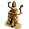 Purpledip 11993 Brass Idol Bagalmukhi Devi or Pitambari MATA: Mahavidya