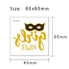 WUBAYI Pack of 20 Metallic Henna Party | Gold &