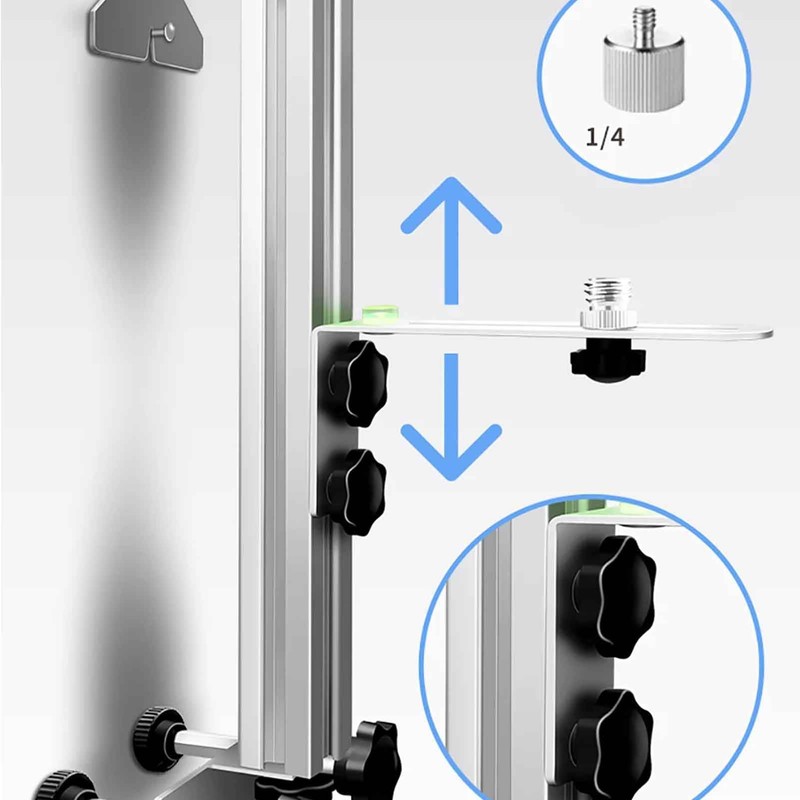 iDili 30CM Laser Level Wall Mount Bracket Adjustable Multi-Functional Universal