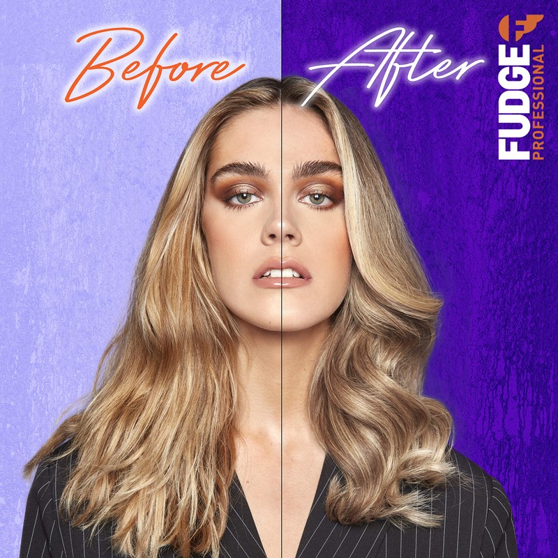 Fudge Professional Purple Shampoo and Conditioner, Everyday Clean Blonde Damage