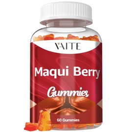 Maqui Berry Gummies 500mg – Antioxidant-Rich Vegan Supplement, Plant-Based Superfood Chewables for Daily Balance, 60 Easy to Take Servings, Non-GMO, Gluten & Soy Free, for Men & Women