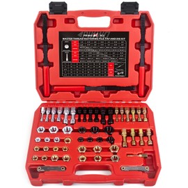 Pikwo 56Pcs Thread Chaser Repair Kit, Rethread Repair Tool, UNC UNF & MetricThread Restorer Set with Thread Pitch Gauge