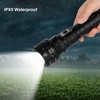 XHP90 Telescopic Zoom Flashlight Waterproof Electric Torch USB Charging for