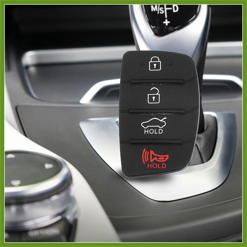 HOPESPANNER 4 Button Car Remote Fob Case Cover Insert Rubber