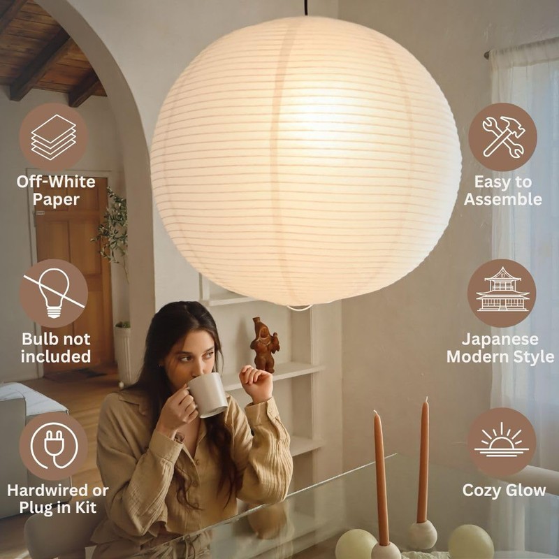 Nogy Lantern Lamp Pendant Light - Paper Lantern Pendant -