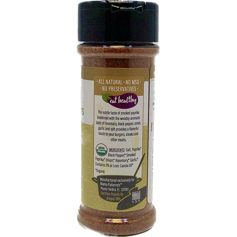 Organic Smoked Steak & Burger Rub