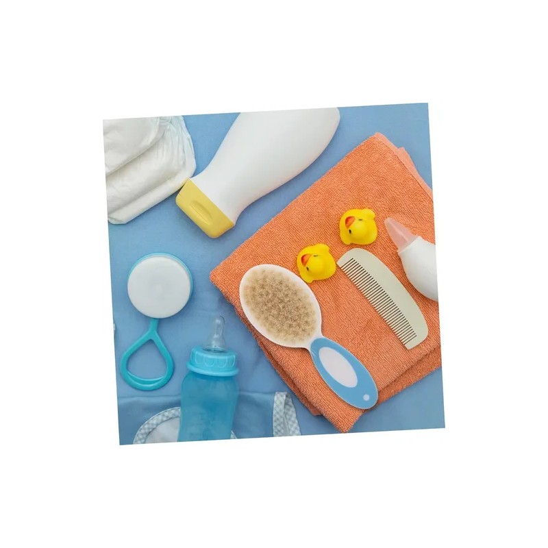 Juego De Peine Y Cepillo Para Bebés, Cerdas Naturales Suaves