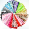 60 Pcs 4" x 4"(10cm x 10cm) Assorted Craft Fabric