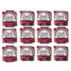 Dolci di Maria | Raspberry Brownies | Gluten & Dairy Free Snack | 1 Pack of 12 Brownies, 3.0 ounce each