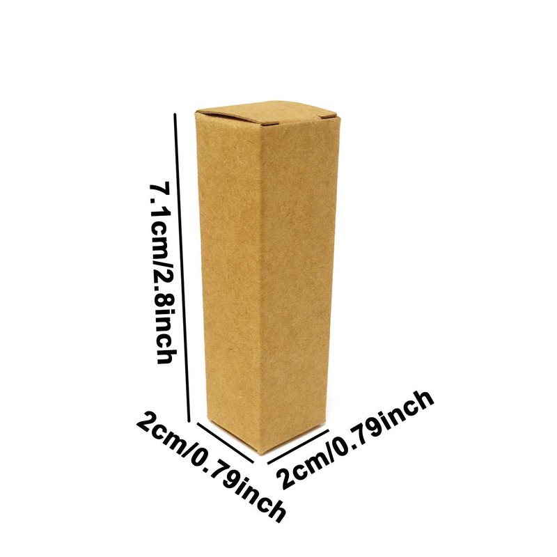 Honbay 50PCS Rectangular Lipstick Packaging Paper Boxes Kraft Paper Gift