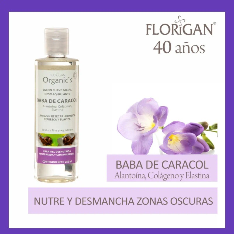 2 Pzas Jabón Facial Desmaquillante Baba De Caracol 250ml