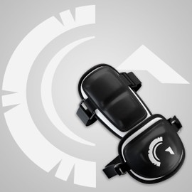 Guardian Baseball Elbow Guard for Adults – Fit Ages 12+ – Centurion Elbow Guard Baseball Impact-Resistant Shell, Lightweight & Durable, Adjustable Straps, Soft Foam Padded Lining, Black/White