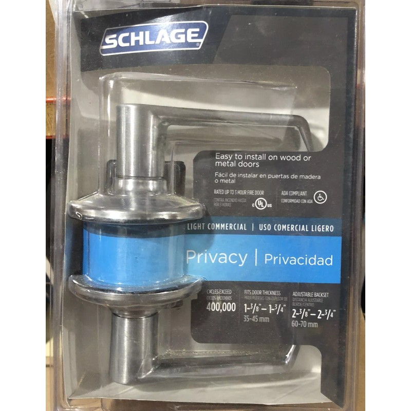 Schlage Elan Bed & Bath Locking Privacy Door Lever in