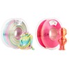 AMOLEN Silk PLA 3D Printer Filament Bundle, Shiny Multicolor Rainbow