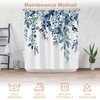 Ttincceer Blue Eucalyptus Shower Curtain, Botanical Tree Leaves Plants Bathroom