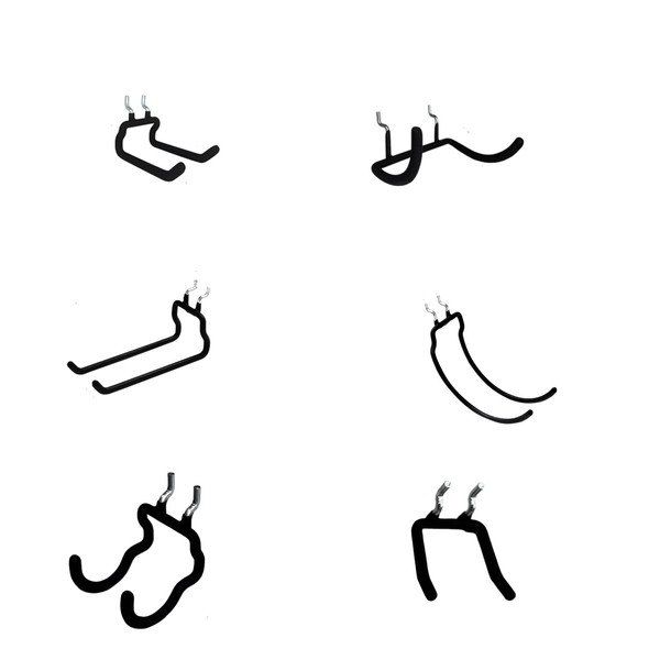 Peaceharmo 6 Pack Heavy Duty Pegboard Tool Hooks for Hanging,