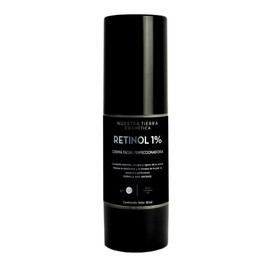 Nuestra Tierra Cosmetica Retinol 1% Crema Facial Perfeccionadora, Anti-Edad y Anti-Arrugas, para Todo Tipo de Piel, 30ml