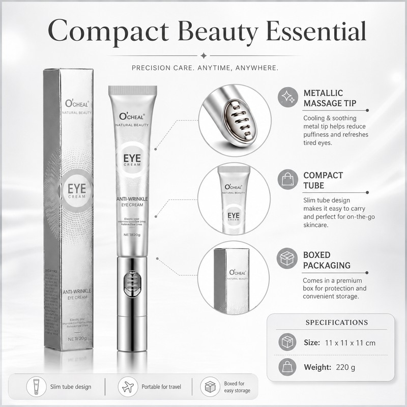 Electric Massage Eye Cream for Dark Circles – Hyaluronic Acid