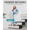 WOA WOA 4 Step Ladder, Foldable Step Stool, Aluminum Lightweight