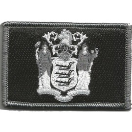 Tactical State Patch - New Jersey - Black