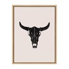 Kate and Laurel Sylvie Western Skull Framed Canvas Wall Art