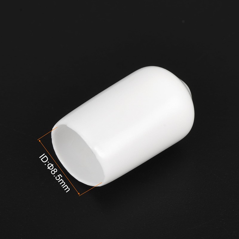 QUARKZMAN 20pcs Rubber End Caps 8.5mm ID Vinyl Round End
