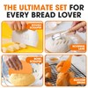 Cheer Collection Bread Proofing Basket Set- Sourdough Starter Kit with