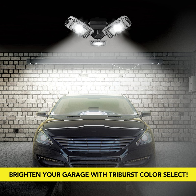 Bell+Howell Triburst Color Select LED Garage Light, 5500 Lumen 3000k/4500k/5500k