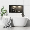 Qeke Stainless Steel Shower Niche 24" X 12", No Tile