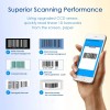Nadamoo Wireless Barcode Scanner Compatible with Bluetooth Function, 2.4G Wireless