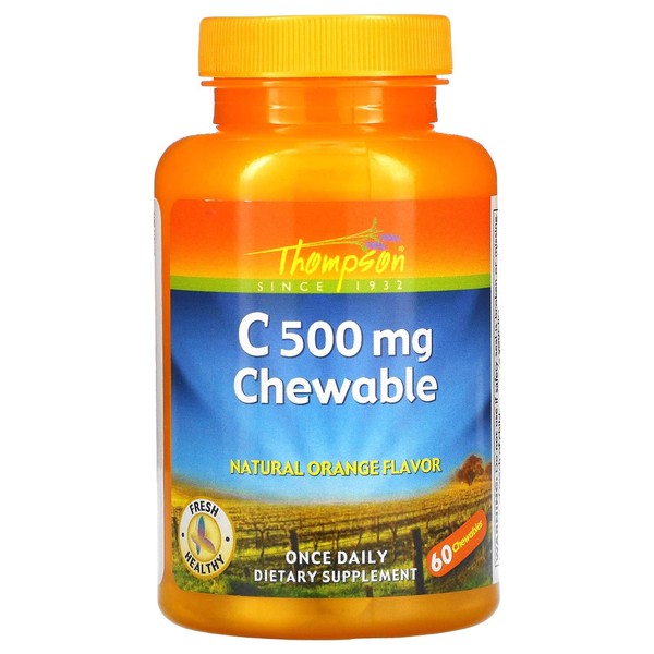 C500mg chewable natural orange flavor chewable 60 tablets / C500mg 츄어블 내추럴 오렌지 맛 츄어블 60정