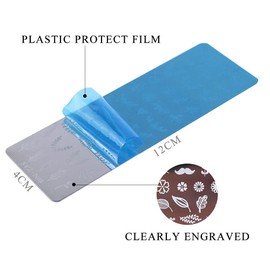 Set of 6 Nail Art Plates, Nail Art Image Stamping Plate Set, Nail Art Stamp Plate, Manicure Tool, Suitable for Nail Art DIY Decoration, Flowers, Snowflakes, Butterflies, Dandelions