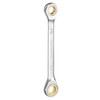 sourcing map Double Box End Ratcheting Wrench 12mm-14mm CR-V Steel
