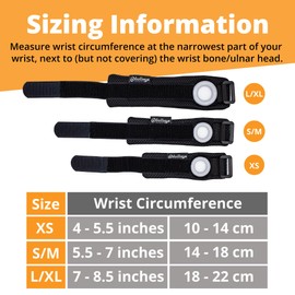 BULLSEYE Wrist Band with Silicone Ring for Pinky and Ulnar Sided Wrist Pain, and DRUJ Instability - Repetitive Use Injury & Stabilizer for TFCC Tear Recovery - Size L/XL (18-22 cm)
