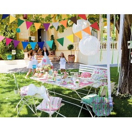 Set of 2 Triangle Flags, Colorful Garland, Felt Flag, Sports Events, Athletic Festivals, Cultural Festivals, Event Shops, Decoration, Decoration