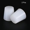 sourcing map 2 pieces rubber conical plug 22 mm to