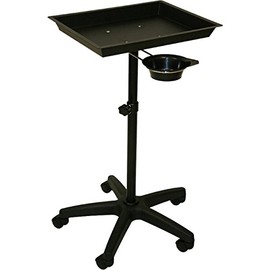 InkBed Black Steel Air-Lift Tattoo Tray with Removable Utility Cup Studio Equipment