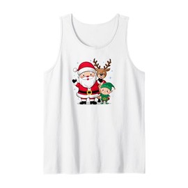Santa Claus Reindeer Elf Holiday Christmas Tank Top