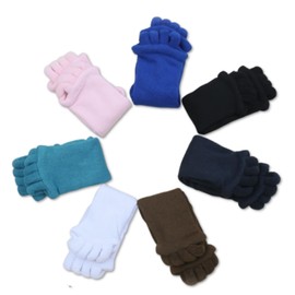 solunaterra Toes Spread Socks for Sleeping Therapy Socks Toes Spread Toes 5 Toe Socks, light pink