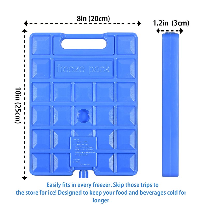 REV. LANG Large Freezer Cold Ice Pack Block Ice Chest,