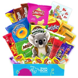 Snack Box Hampers Christmas Koala Hugs Australian Care Package – Medium