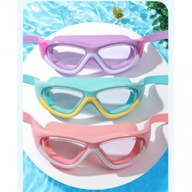 Children's Waterproof Swim Goggles for Swimming & Water Play LF769 One Size/One Size Green and Yellow 5ea