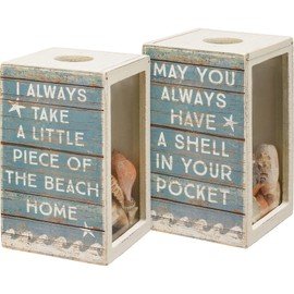 Primitives by Kathy May You Always Have A Shell In Your Pocket I Always Take A Little Piece Of The Beach Home Home Décor Shell Holder