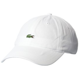 Lacoste Mens Organic Cotton Twill Cap, Noir, One Size